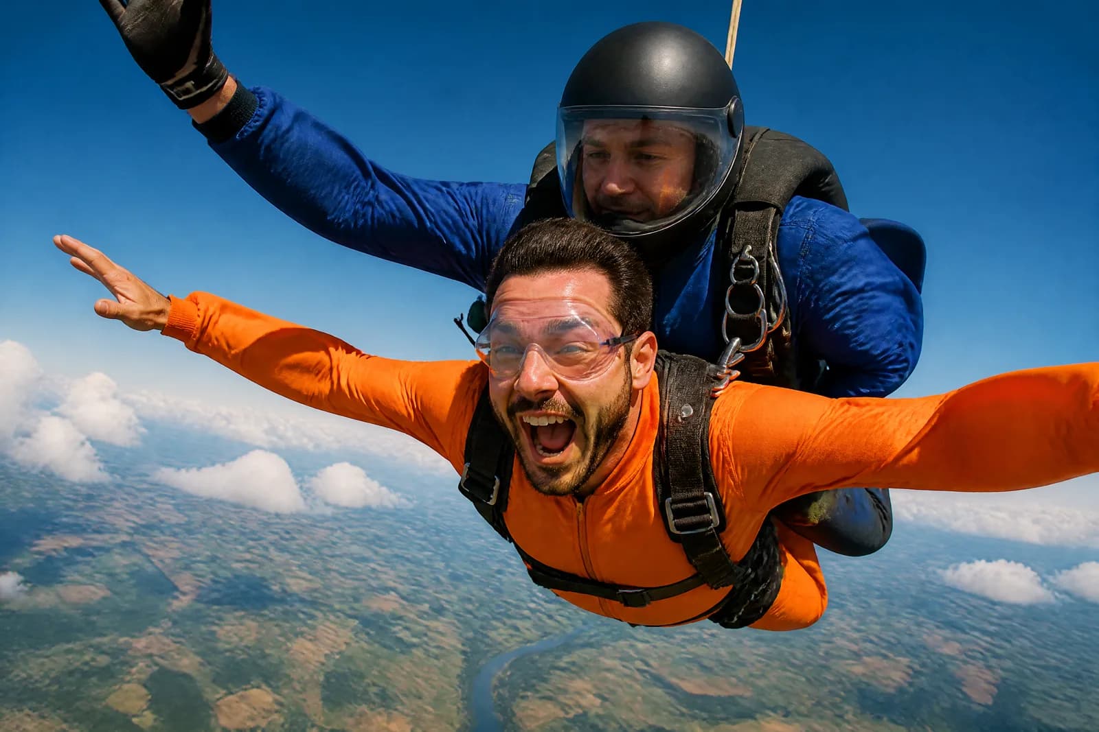 Skydiving, bungee & zip wire