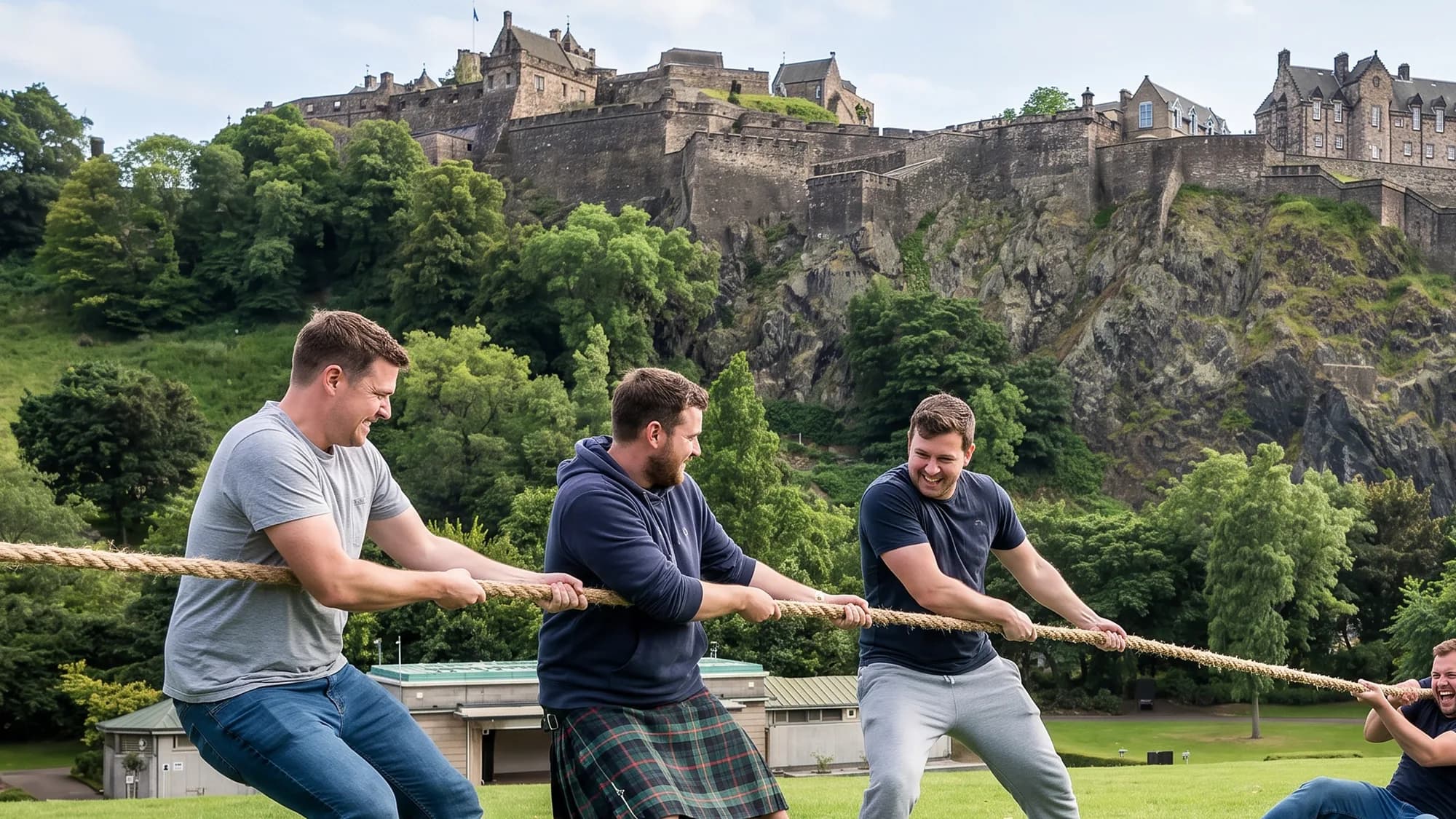 Stag Olympics & highland games in Edinburgh