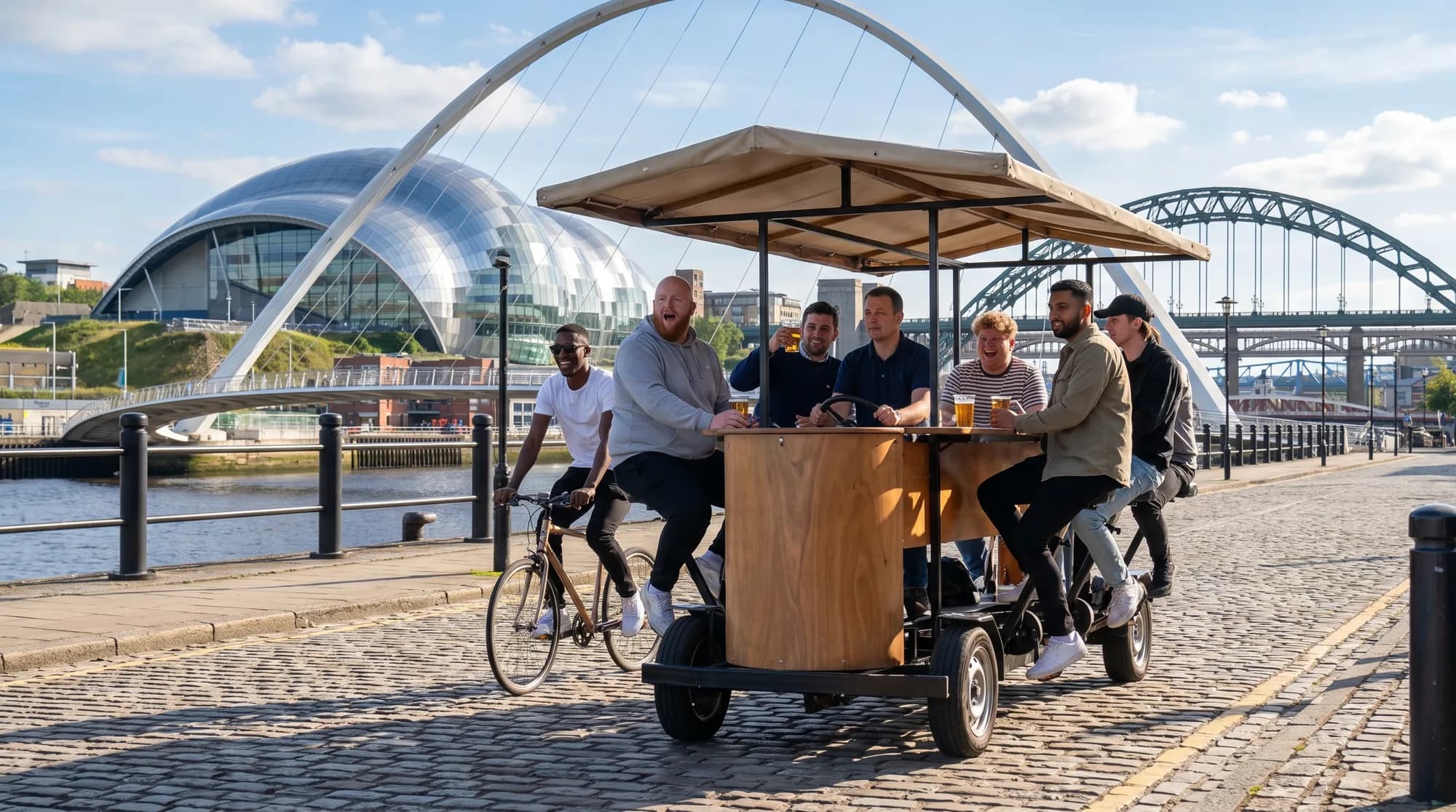 Beer bike & pedal bus in Newcastle
